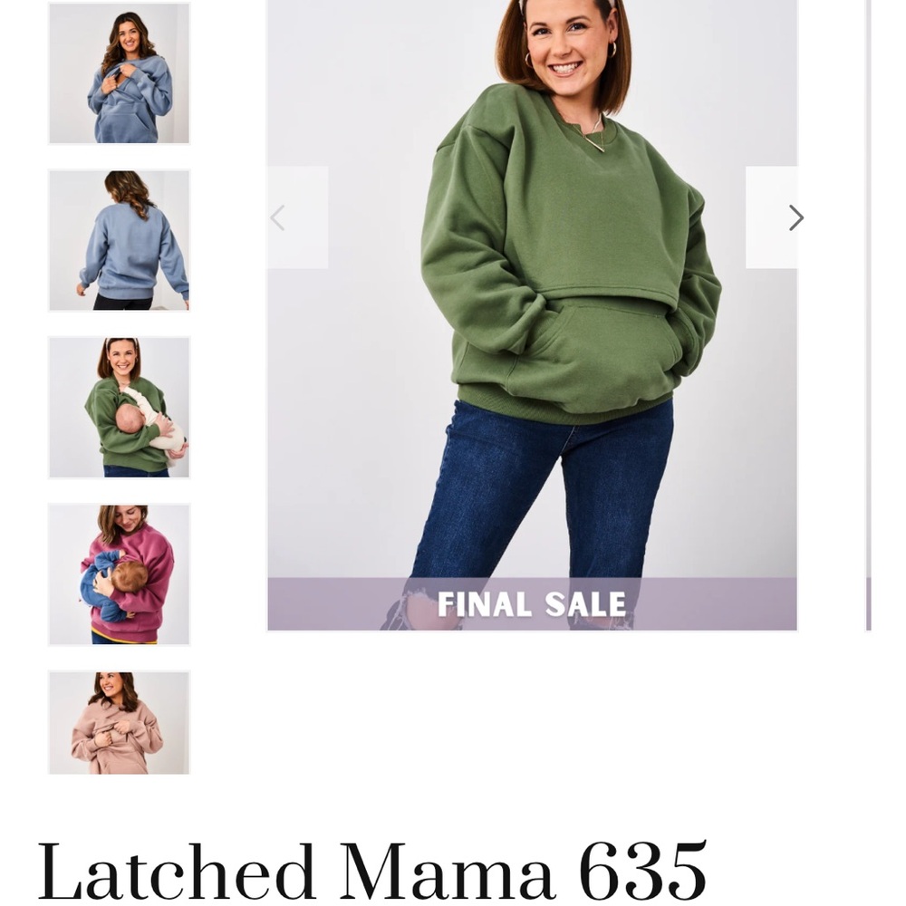 Latched Mama Green Sweater